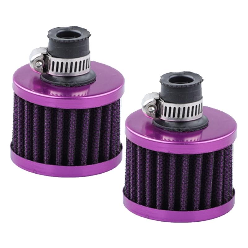Engine Breather Filter Replacement, 12 Mm Engine Cover Filter with Metal Housing for Breather Line Service and Care