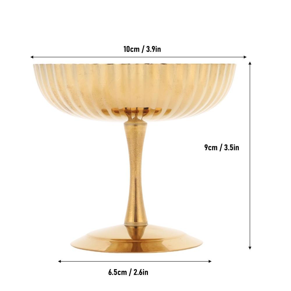 Burr Free Pudding Cup Mirror Polished Serving Cup Unbreakable Snack Bowl Ice Cream Storage