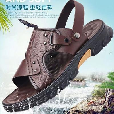 Sandalen Herren Plateau Herren Plateau Rutschfeste Strandschuhe Verschleißfest Doppelzweck Coole Hausschuhe