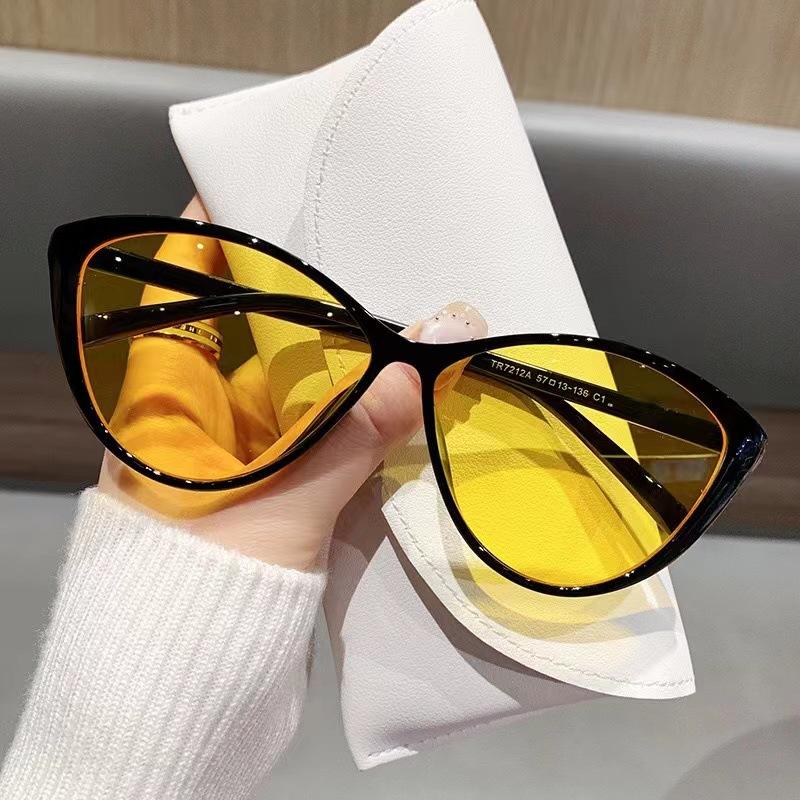 New Vintage Round Cat Eye Sunglasses Women Men Circular Sun Glasses Female Oval Eyewear  for Male Female Eyeglasses