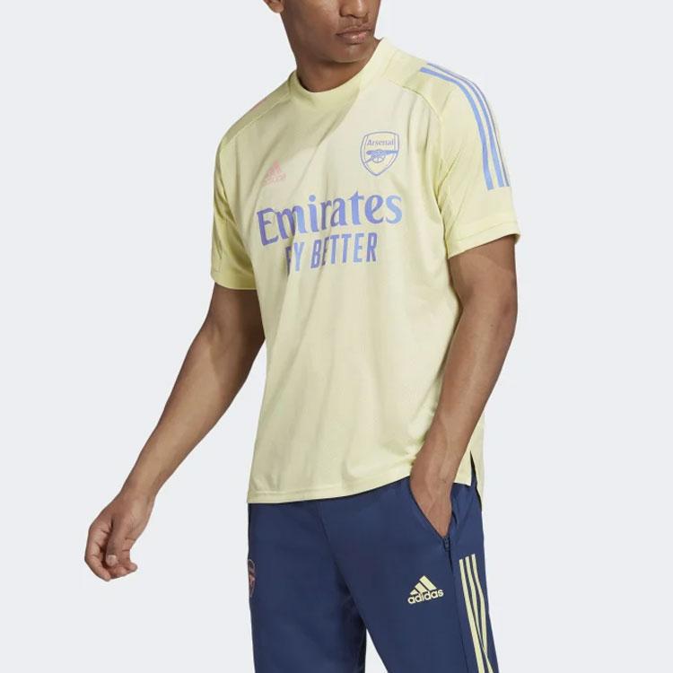 Adidas Arsenal Soccer Jerseys Men's Yellow Moderate Straight Fit FQ6189