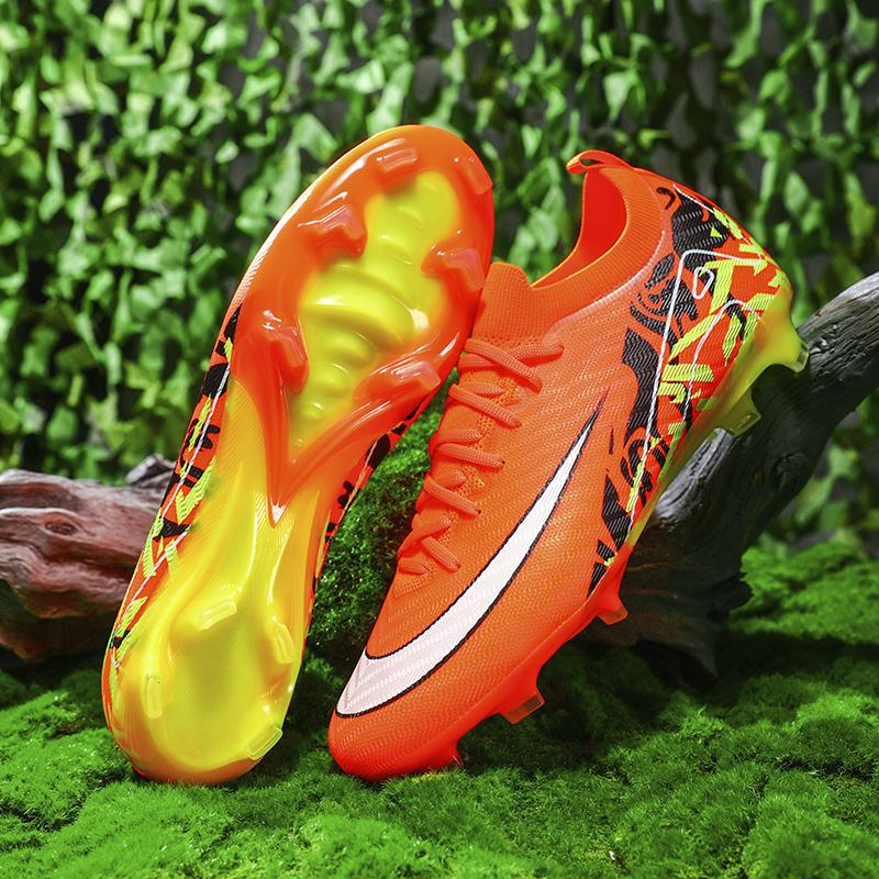 Moda 2025 Męskie Buty Piłkarskie Niskie Oddychające Korki Piłkarskie Antypoślizgowe Trampki Treningowe Futsal Outdoor Kostka Bez Kolców Socc