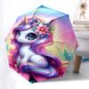 Unicorn Fantasy - Parasol Automatyczny, Czterosezonowy Składany Parasol Przenośny, Odpowiedni dla Mężczyzn i Kobiet, Podróżny, Codzienny Kompaktowy Parasol, Na Zewnątrz