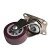 Lightweight Red Polyurethane Wheel Furniture Casters - Universal Light Duty Casters