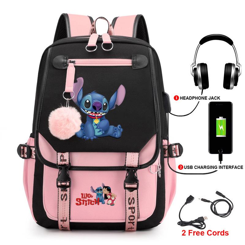 Backpack Student School Bag Fashion Backpack Usb Computer Bag Large Capacity Burden Reduction School Bag