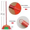 Outdoor Plastic Hard Bristle Broom Set (3-Pack)