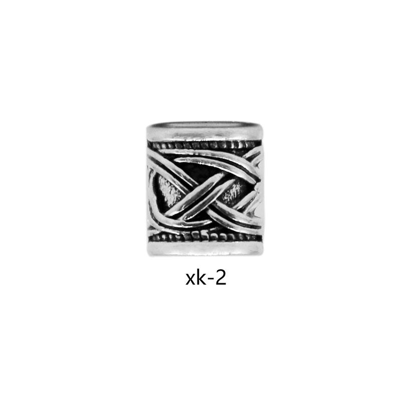10Pcs/Pack Viking Runes Beard Beads Alloy Antique Norse Dreadlock Beads for Beard Hair DIY Bracelet Necklace Beading