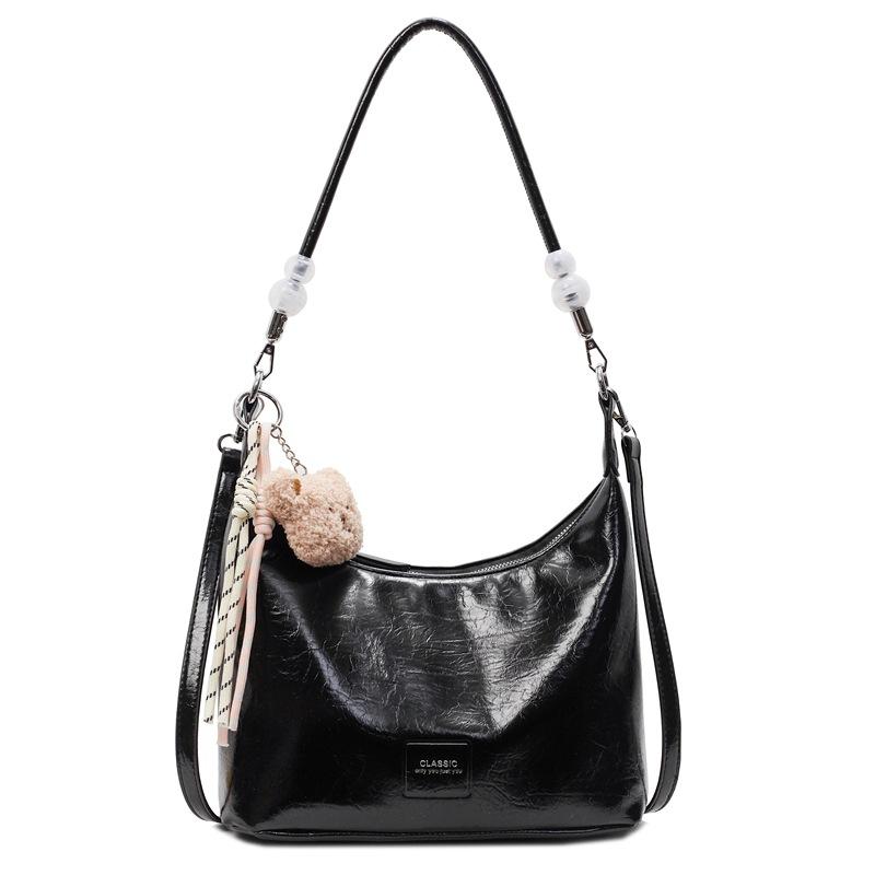 Spring and Summer Hot Sale, High-end Sense, Simple Style Soft Leather Tote Bag, Women's Fashion Versatile Work Commuting Leisure Messenger Bag