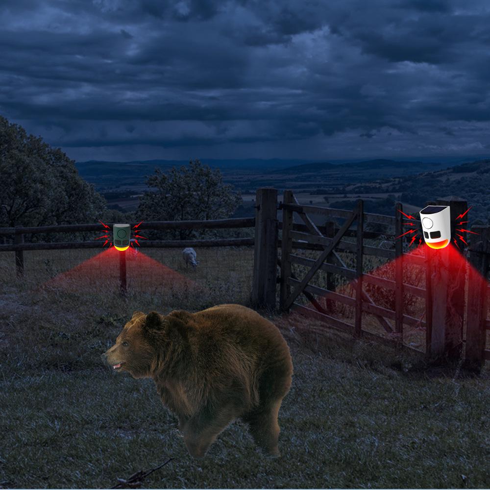 Solar-Powered Blind Spot Alarm & Ultrasonic Rodent Repeller with Infrared Sensor
