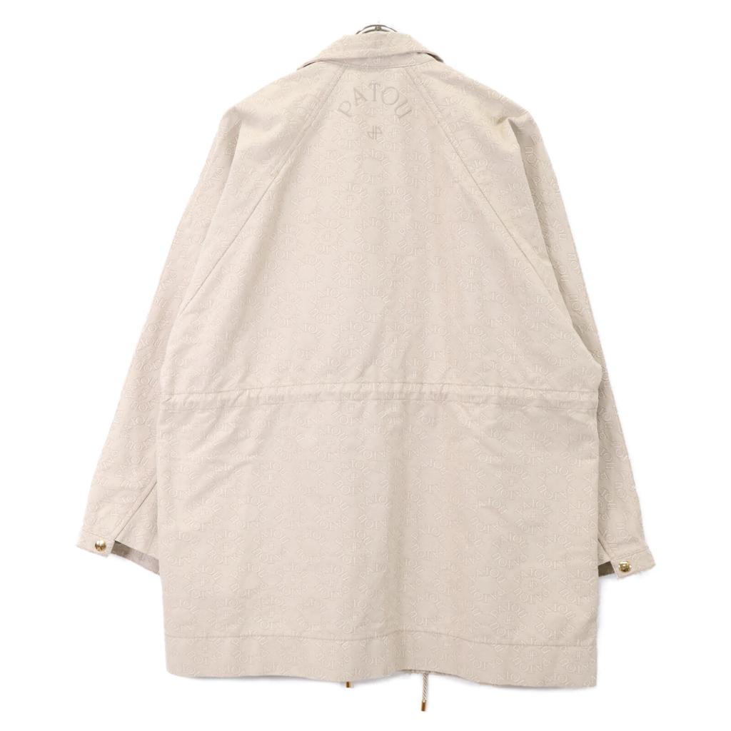 PATOU Logo Embroidered Drawstring Zip Jacket Jacket 34 beigeUsed