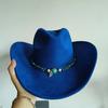 new western cowboy hat men suede hat wide brim cowboy hat with belt viet knight hat women sun protect cowgirl hat light hat