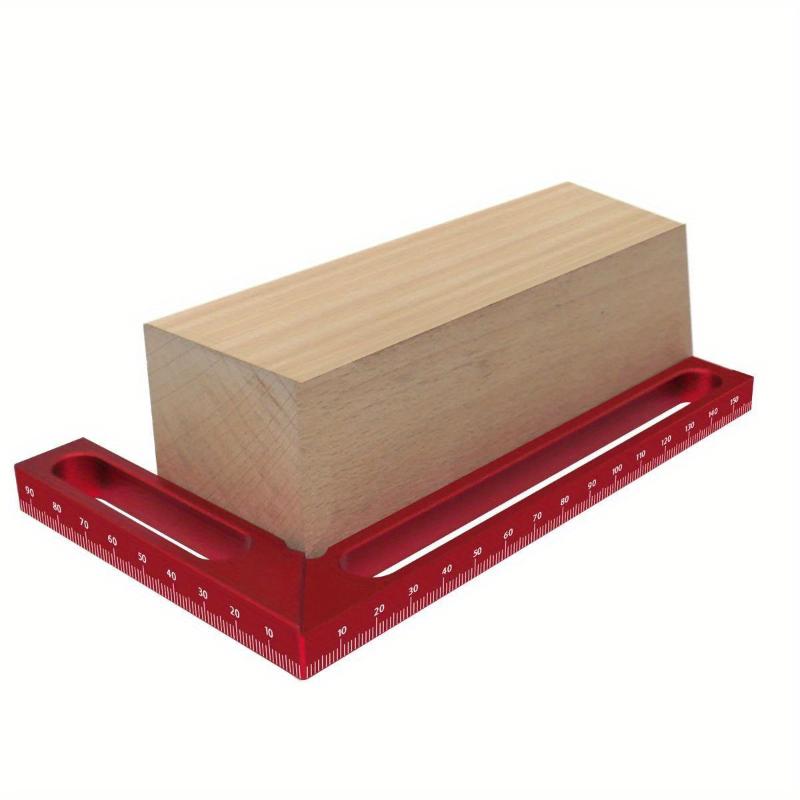 Woodworking Right Angle Ruler Aluminum Carpenter Square Measuring Height Ruler 90° Right Angle Calibrator for Wood Work Projects.