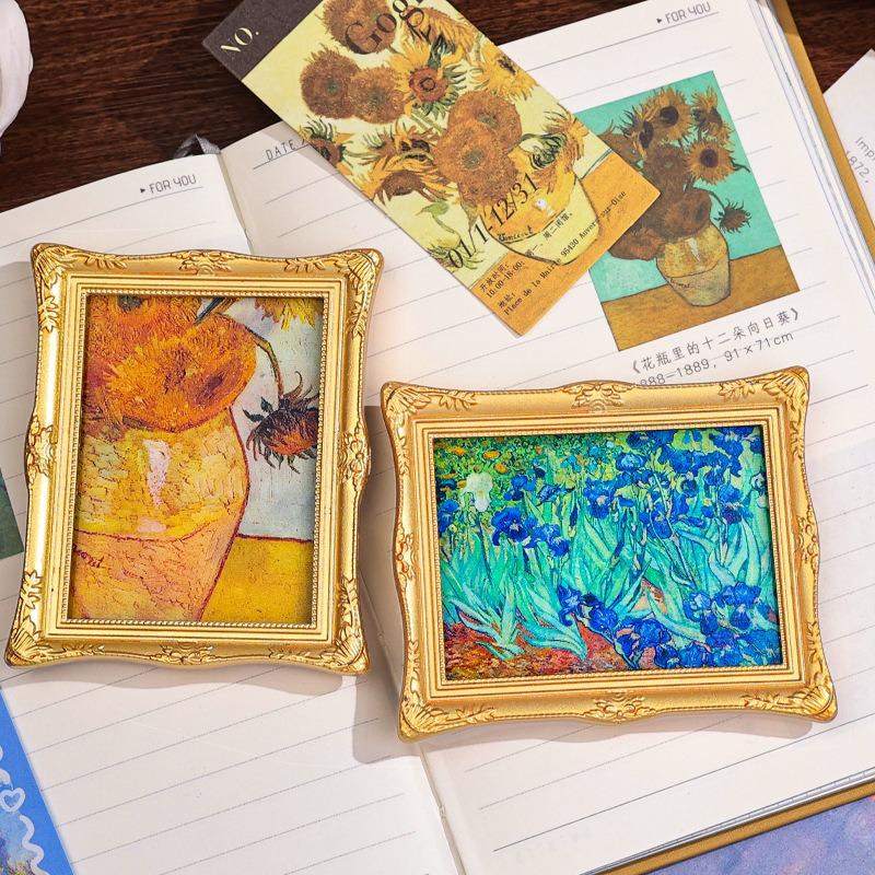 Vincent Van Gogh Paintings Fridge Magnets Sunflowers Impression Sunrise Starry Night Fridge Stickers Home Decor Wedding Gifts