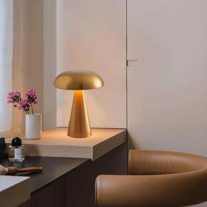 LED Table Lamps Touch Dimming USB Rechargeable for Bar Hotel Restaurant Bedside Decor Bedroom Nightlights Mushroom Lampara Gift