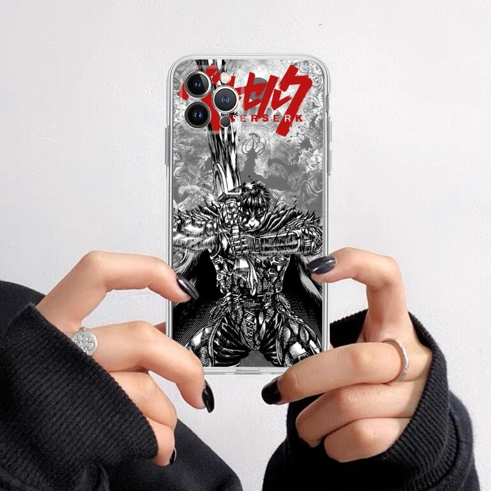 Berserk Comics Anime Phone Case For iPhone 15 14 11 12 13 Mini Pro XS Max Cover 6 7 8 Plus X XR SE 2020 Funda Shell