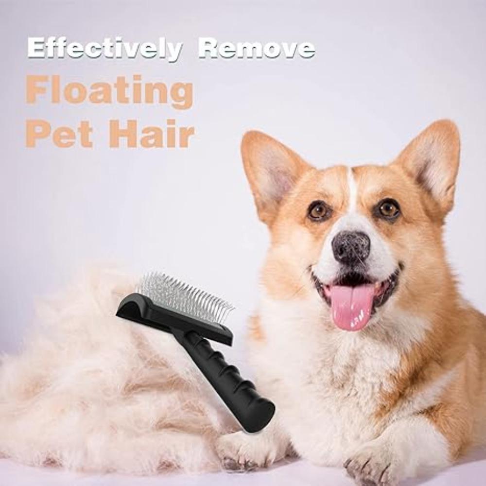 Pet Grooming Comb Long Needle Shedding Hair Removel Brush Dog Massage Comb Tool Suitable For Long Hair Large Dog Pet Supplies Accessories Decor