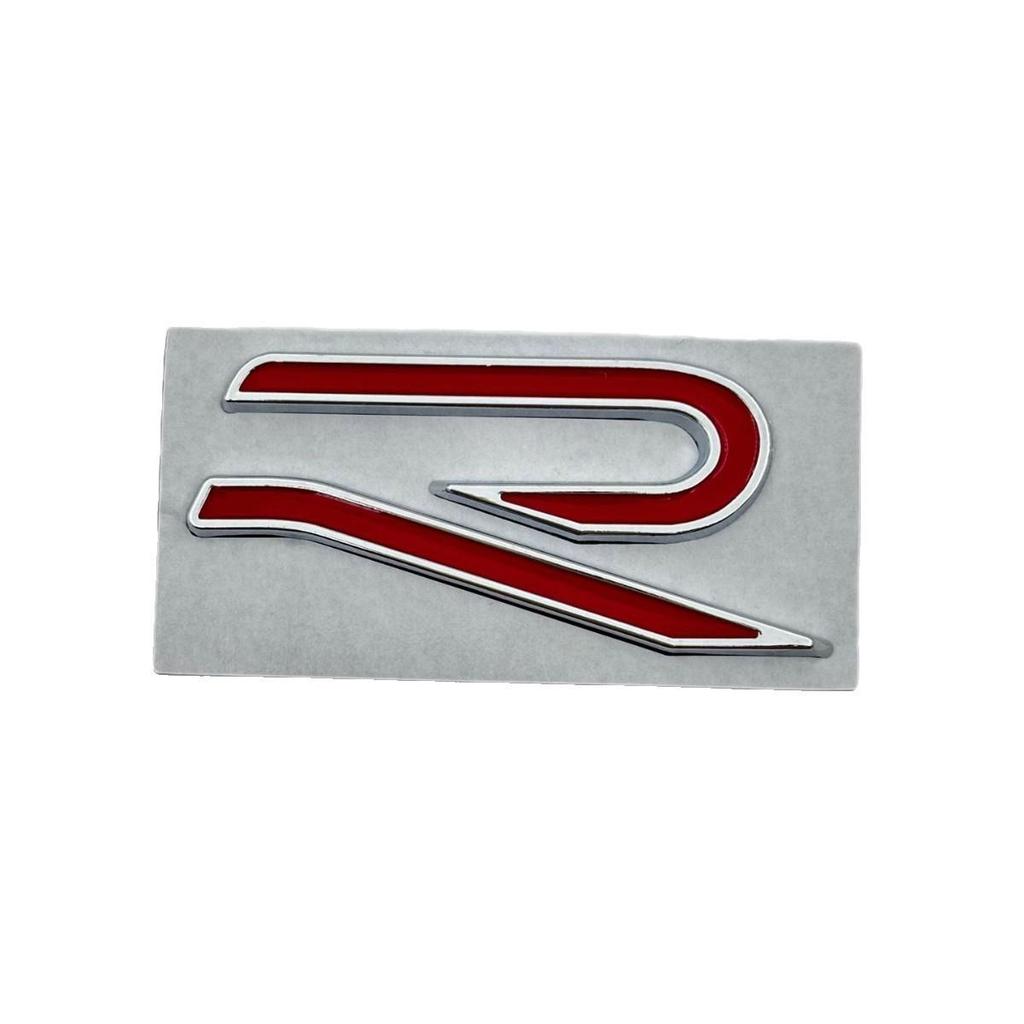 Golf 8 R-Line Rear Black Emblem - Black Warrior GTI for Car Modification