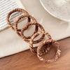 New Autumn Winter High Elasticity Seamless Leopard Print Hair Ties for Women, Durable Thick Hair Bands