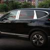 For Honda CRV CR-V 2017-    Steel Window Center Pillar Cover Trim Middle B C Pillars Post Strip Car Accessories