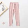 Spring and Autumn Girls' Pants Candy Colored Matte Warm Children's Bottom Pants Cotton Can Be Worn Inside Out Children's Pants