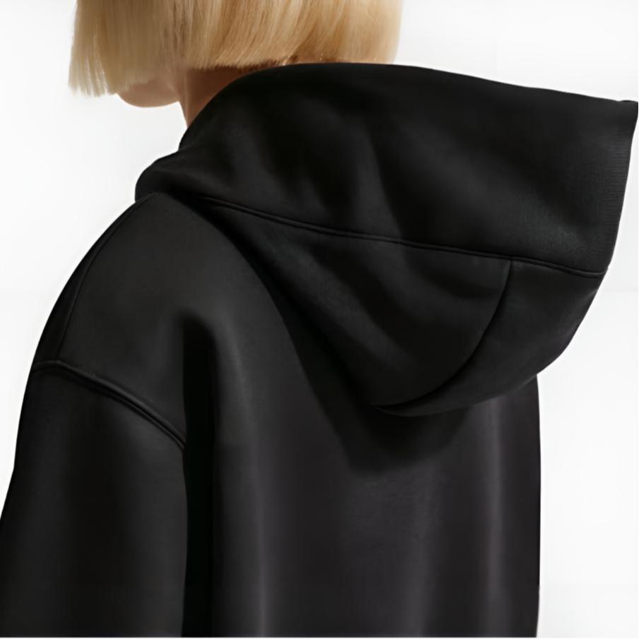 Nike Sportswear Phoenix Fleece Letter Logo Hooded Long Sleeve Loose Sweatshirt Women Tops IM9644-010