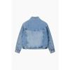 Benetton Denim Jumper With Embroidery Bajpf4611