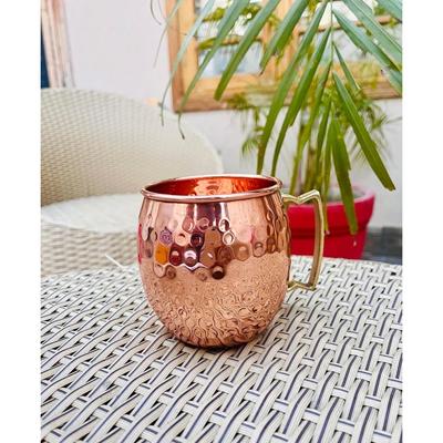 Halbă de bere Moscow Mule | Pachet de 1 | 500 ML | Cana de bere Hammerd Copper Made | Vase antice pentru hoteluri și restaurante