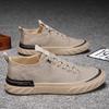 Mens Breathable Ice Silk Canvas Sneakers Low-Top Casual Shoes Comfort Flat Sole