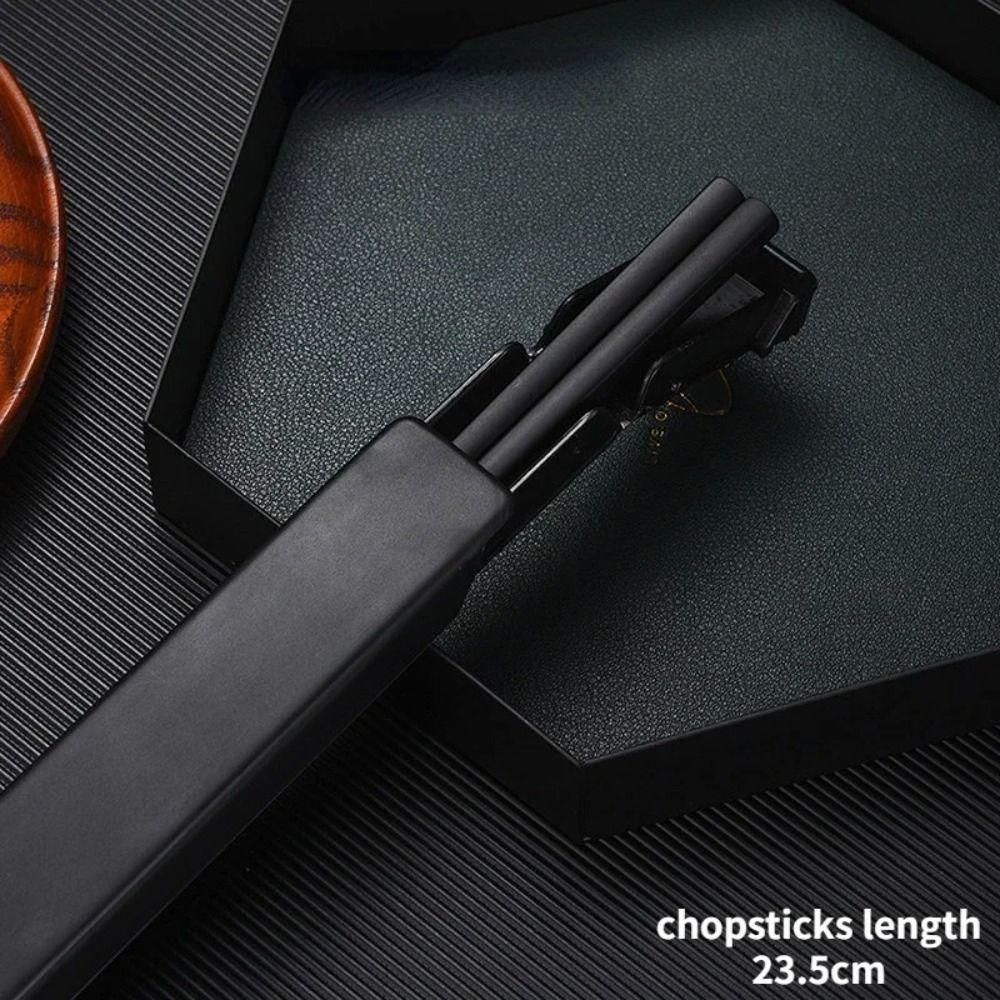 304 Stainless Steel Lunch Tableware Portable Dinnerware Set Chopstick  Kitchen