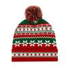 2Pcs/Set Winter Hat Scarf Set Knitting Technology Nordic Style Snowflake Pine Tree Pattern Fur