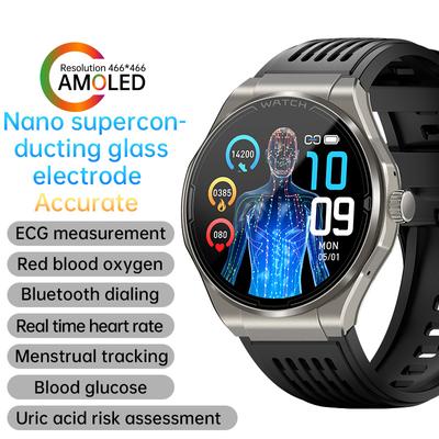 IP65 1.43INCH Smartwatch AMOLED Screen Bluetooth Call To Measure ECG Heart Rate Blood Oxygen S0S Distress Blood Pressure Smart Watch