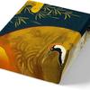 Crane Duvet Set Japanese Tree Bedding Three-Piece Room Decoration Animal Ukiyo-E Style Quilt Cover