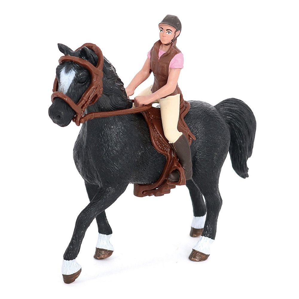 Kunststoff Lebensechtes Pferdemodell DIY Simulation Reitsportfigur Universal