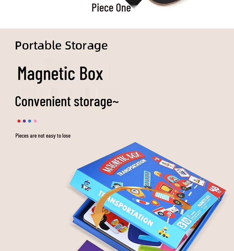 DIY Magnetic Dress-Up Toy: Character Face and Outfit Puzzle for Kids Ages 3-6