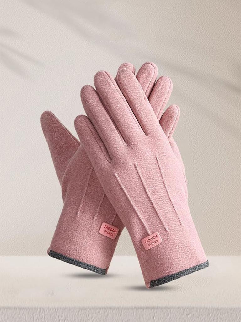 1 Pair German Velvet Winter Gloves for Men Women Touchscreen Windproof Cycling Driving Outdoor Sports Cold Resistant Work Gloves