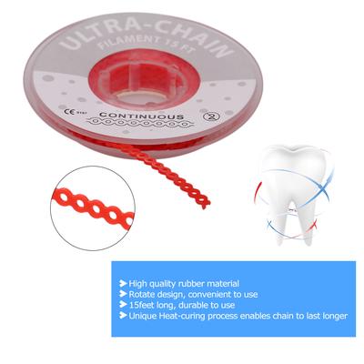 Dental-Gummispule, hochfeste zahnärztliche Kieferorthopädie-Materialien, elastische Ultra-Power-Ketten