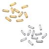 20 50pcs/bag Gold Square Stainless Steel Tail Chain Extension Pendants Lobster Clasps Connectors Charms For DIY Jewerly Making