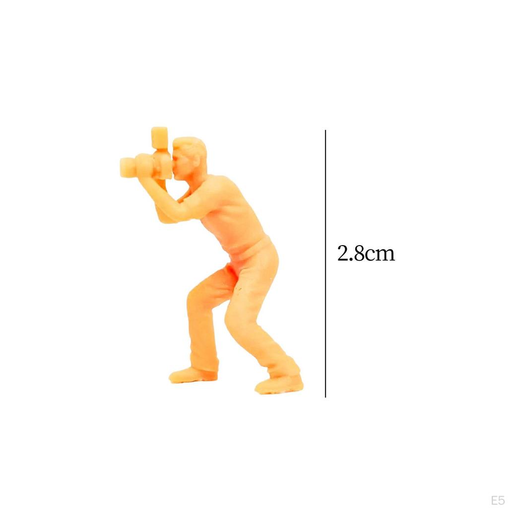 1/64 Figures Realistic Mini People Model Unpainted for Train