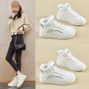 Women's Winter Warm Chunky Platform Sneakers Non-Slip Snow Boots With Faux Fur Lined Lace-Up Tennis Walking Shoes for Women Comfortable Short Booties
