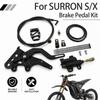 For Surron X S Sur-ron Sur Ron Lightbee Light Bee Foot Brake Kit Hose Reservoir Lever CNC Motorcycle Parts Dirt Pit Motor Bike