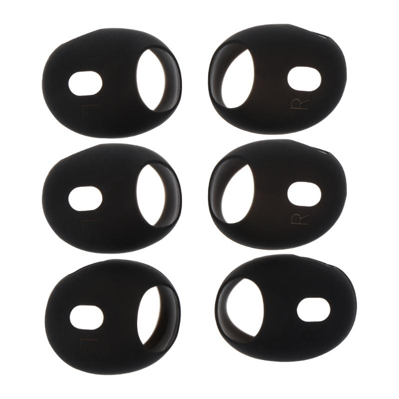 3Pairs Soft Silicone Earbuds Earphone Tips Earplug Cover for  Pro 2 L/M/S 3 Size Headphone Eartips for