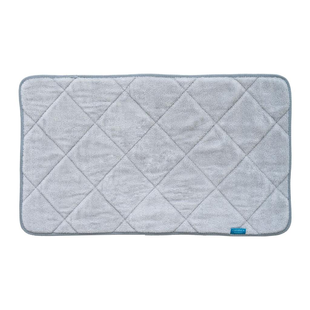 OKA PLYS Kararaca Bath 35cm X Gray Drying Absorbs Dries Dryer Terry Mat, Approx. 60cm, (Good Performance, Water, Quickly, Antibacterial, Deodorizing,