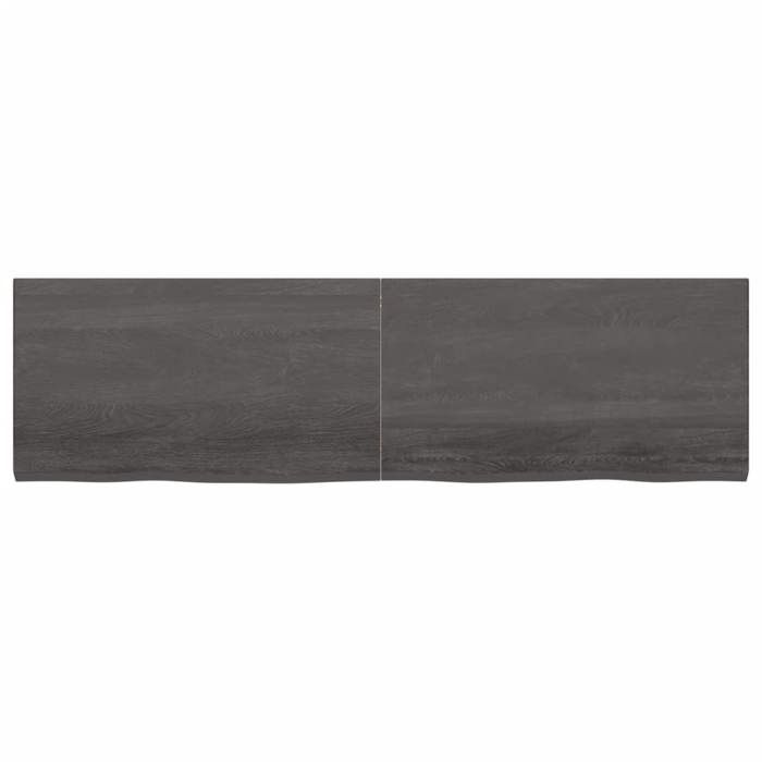 VidaXL Dark Grey Desktop 180x50x4 Cm Treated Oak Wood 3156454