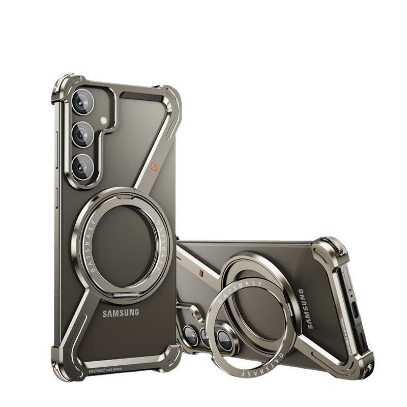 Ultra-thin ZShell Magnetic Stand Case for Samsung S24 Ultra - Metal Borderless Design