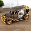 Soporte para bolígrafos multifunción Reloj despertador Coche clásico vintage Regalo para estudiantes Material escolar Organizador de escritorio Accesorios