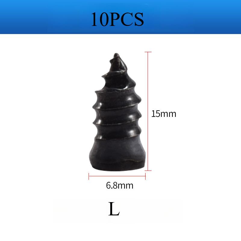 

20/10 шт. Вакуумный гвоздь для ремонта шин Винты для прокола шин Комплект для мотоцикла Бескамерные колеса Ремонт Проколов Комплект Заплатки для автомобиля L,10PCS