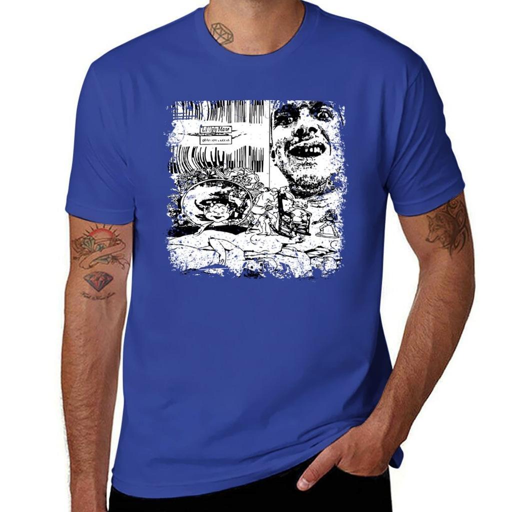 Lil Ugly Mane T-Shirt Ästhetische Kleidung Oversized Oberteile Sublim Herren Grafik-T-Shirts Hip Hop