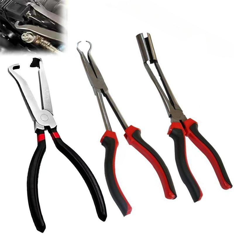 Car Spark Plug Wire Removal Pliers High Voltage Cable Extractor Tool Auto Electrical Disconnect Pliers for Engine Repair