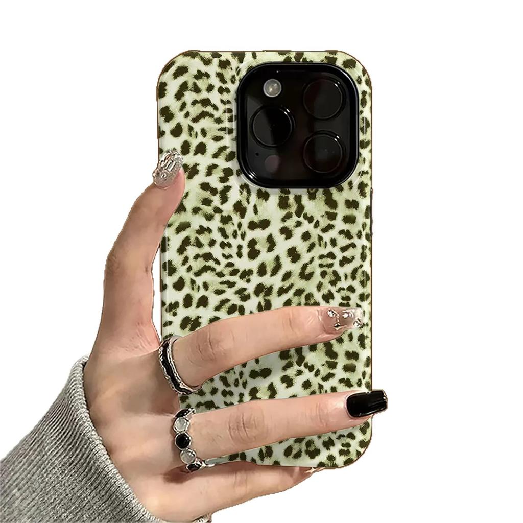 Filin 2-in-1 European and American personalized leopard print is suitable for iphone17promax Apple 15PRO/16 mobile phone case