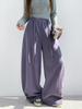 Premium Women's Cotton Wide-Leg Drawstring Pants - Versatile Fall/Winter Casual Wear